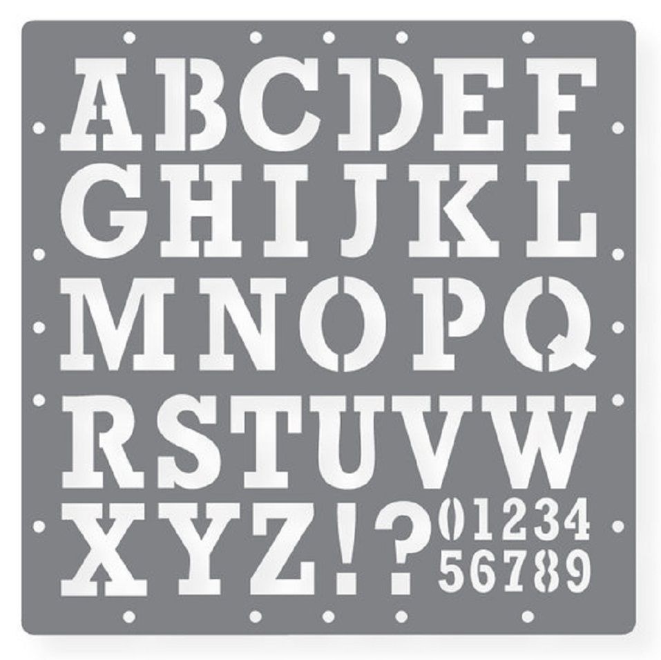 Printable Letters Stencil Of Alphabets, Numbers And Symbols - Free Printable Cut Out Letter Stencils