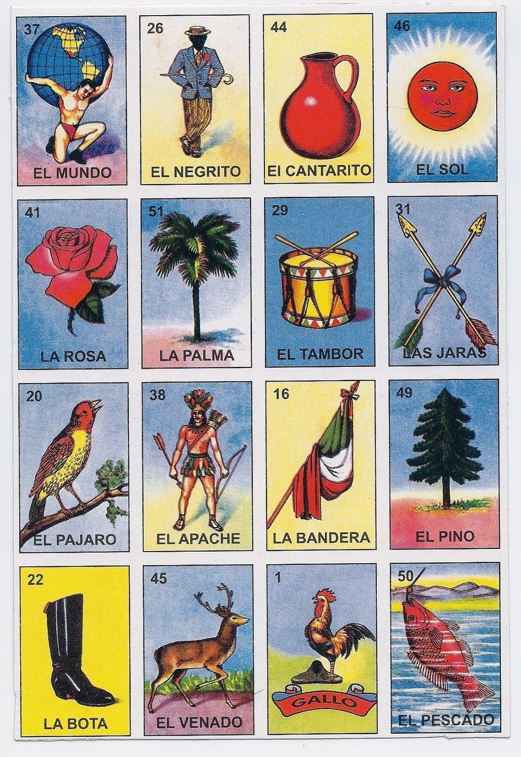 Loteria Is A Super Fun Game Similar To Bingo This Is Very Popular 