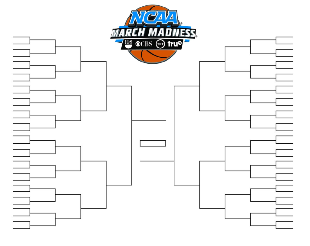 Printable NCAA Men&rsquo;s D1 Bracket for 2019 March Madness Tournament