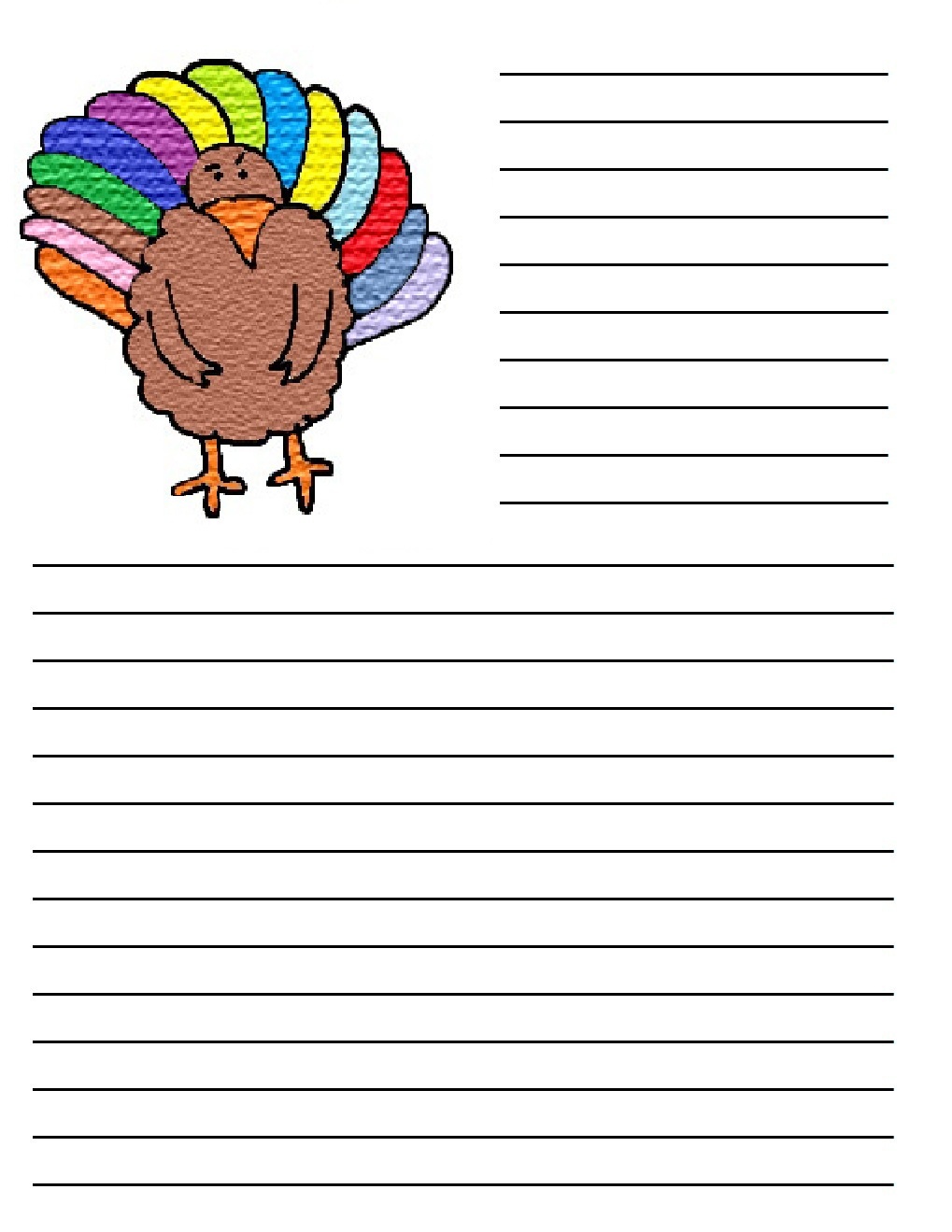 Printable Papers For Thanksgiving – Happy Easter &amp;amp; Thanksgiving 2018 - Free Printable Thanksgiving Writing Paper