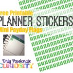 Printable Payday Flag Planner Stickers   Only Passionate Curiosity   Free Printable Payday Stickers