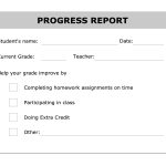 Printable Progress Report Template | Good Ideas | Progress Report   Free Printable Kindergarten Report Cards