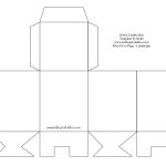 Printable Purse Template | Cute Paper Gift Box With Free Printable   Free Printable Box Patterns
