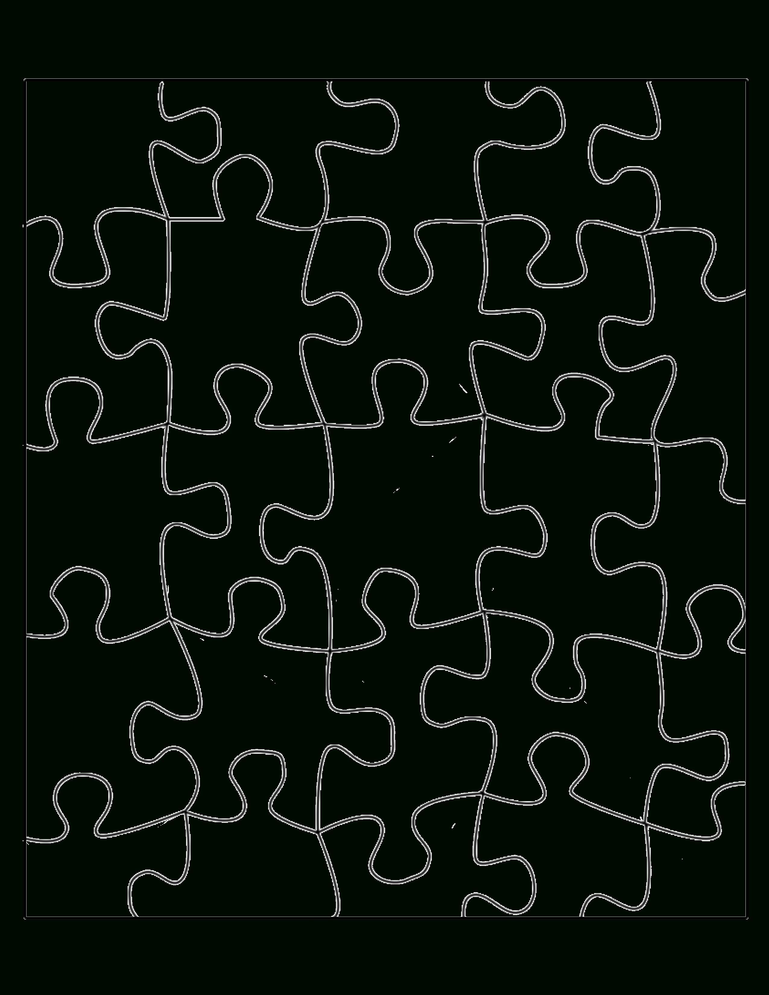 Printable Puzzle Pieces Template | Lovetoknow - Free Printable Blank Jigsaw Puzzle Pieces