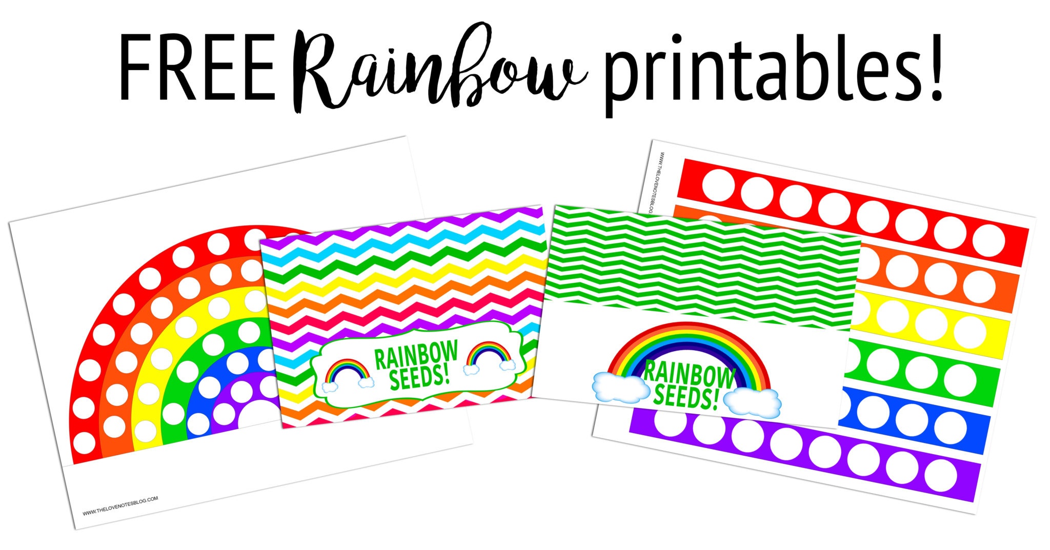 Printable Rainbow Activity – The Love Notes Blog - Free Rainbow Printables