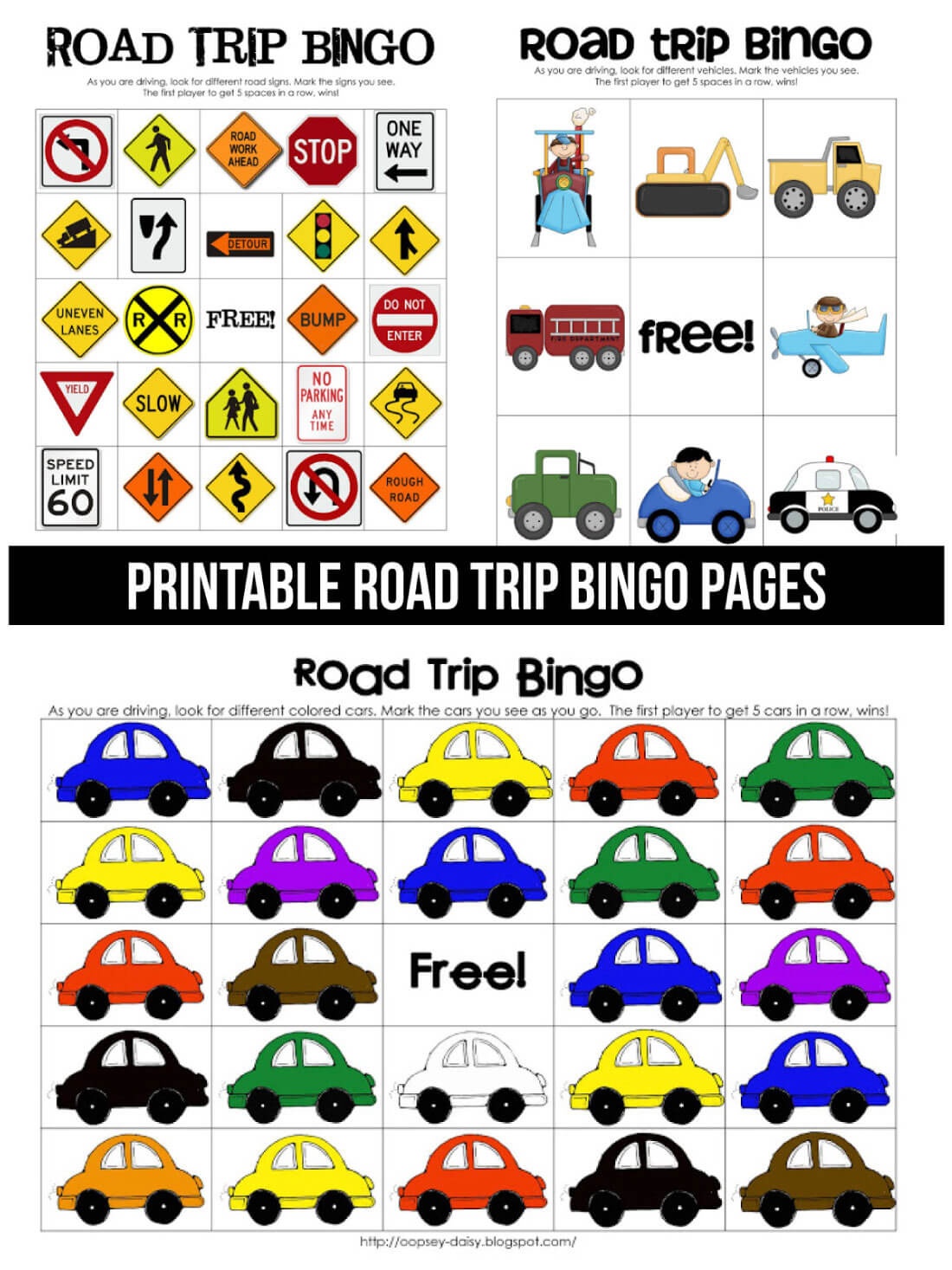 Free Printable Car Bingo Free Printable