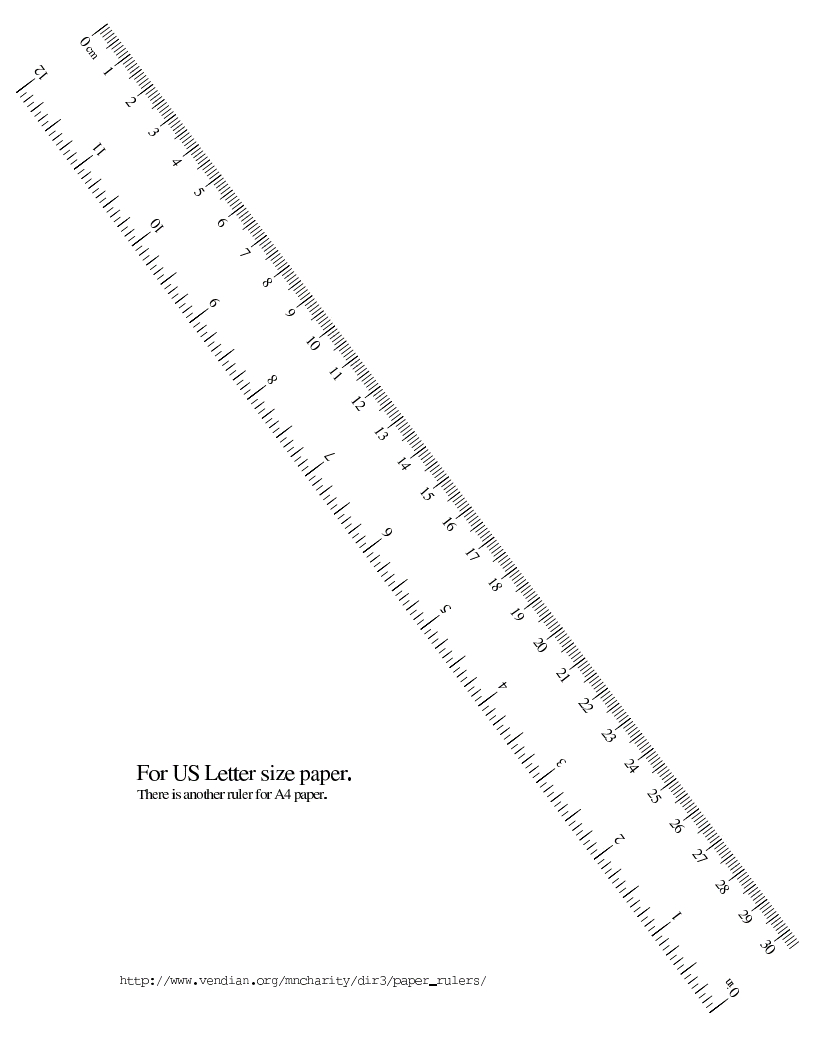 free printable ruler free printable