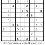 Printable Sudoku   Free Printable Suduko