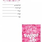 Printable Sweet 16 Birthday Invitations — Birthday Invitation Examples   Free Printable 16Th Birthday Party Invitation Templates