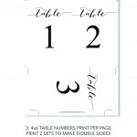 Printable Table Numbers – Namiswla   Free Printable Table Numbers 1 20