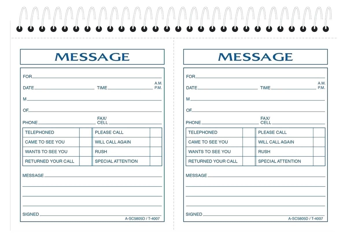 40 Printable Call Log Templates In Microsoft Word And Excel Free Printable Phone Message 