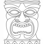 Printable Tiki Mask Coloring Pages   Coloring Home   Tiki Coloring Pages Free Printables