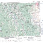 Printable Topographic Map Of Kananaskis Lakes 082J, Ab   Free Printable Topo Maps