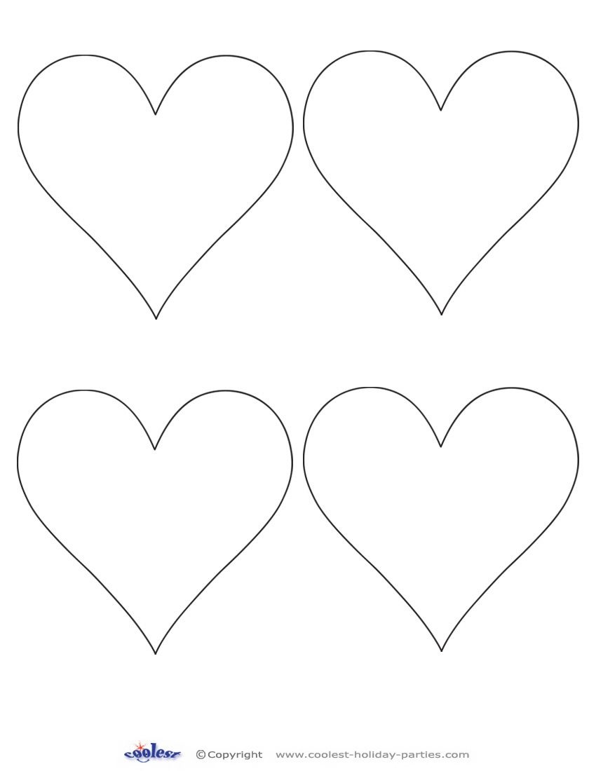 Printable Valentine Day Hearts | Valentine Printables | Heart Cut - Free Printables Of Hearts