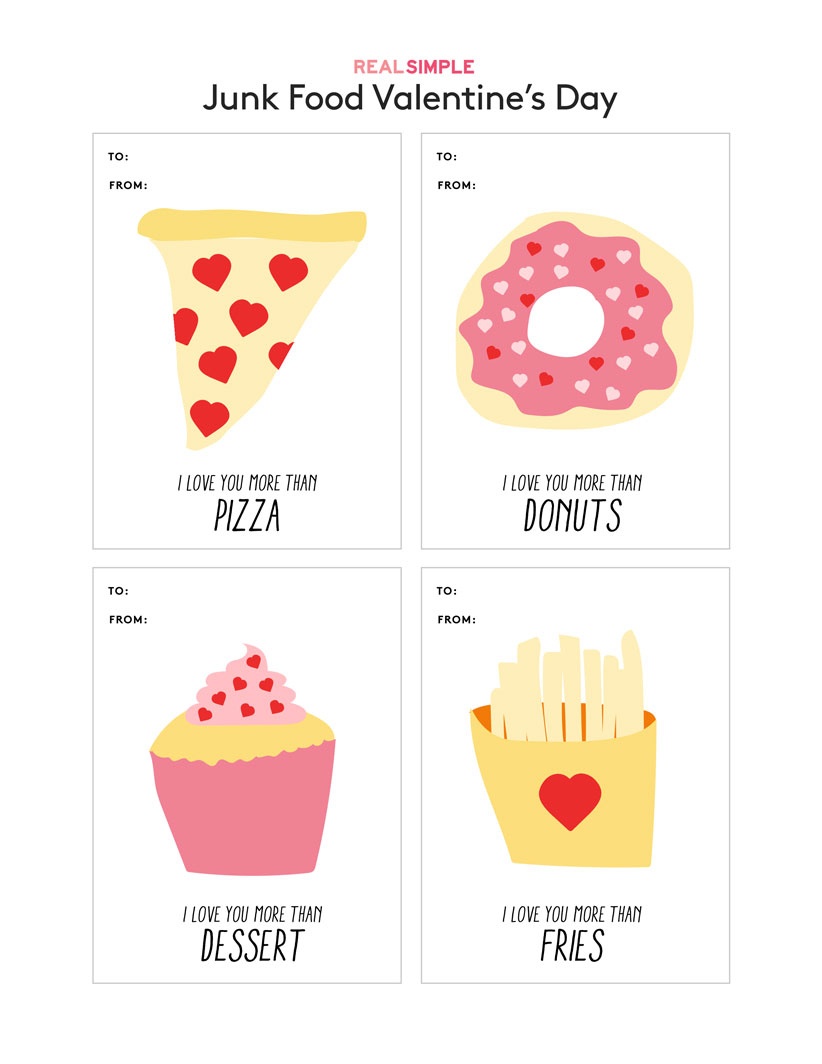 Printable Valentine&amp;#039;s Day Cards | Real Simple - Free Printable Valentines Day Cards For Her