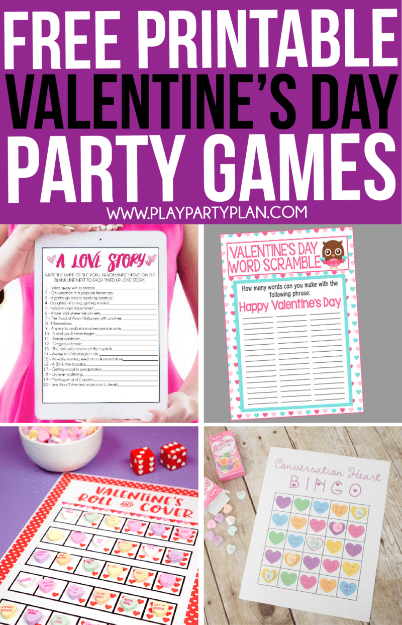 Printable Valentine&amp;#039;s Day Games For Kids And Adults | Valentines - Free Printable Valentine Party Games For Adults