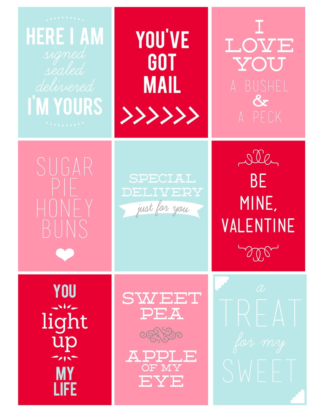 Printable Valentine&amp;#039;s Day Tags - My Sister&amp;#039;s Suitcase - Packed With - Free Printable Valentine Tags