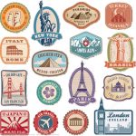 Printable Vintage Travel Stickers | Free Printable Papercraft Templates   Free Printable Travel Stickers