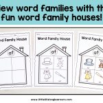 Printable Word Family Houses   Booklet Or Poster   Little Lifelong   Free Printable Word Family Mini Books