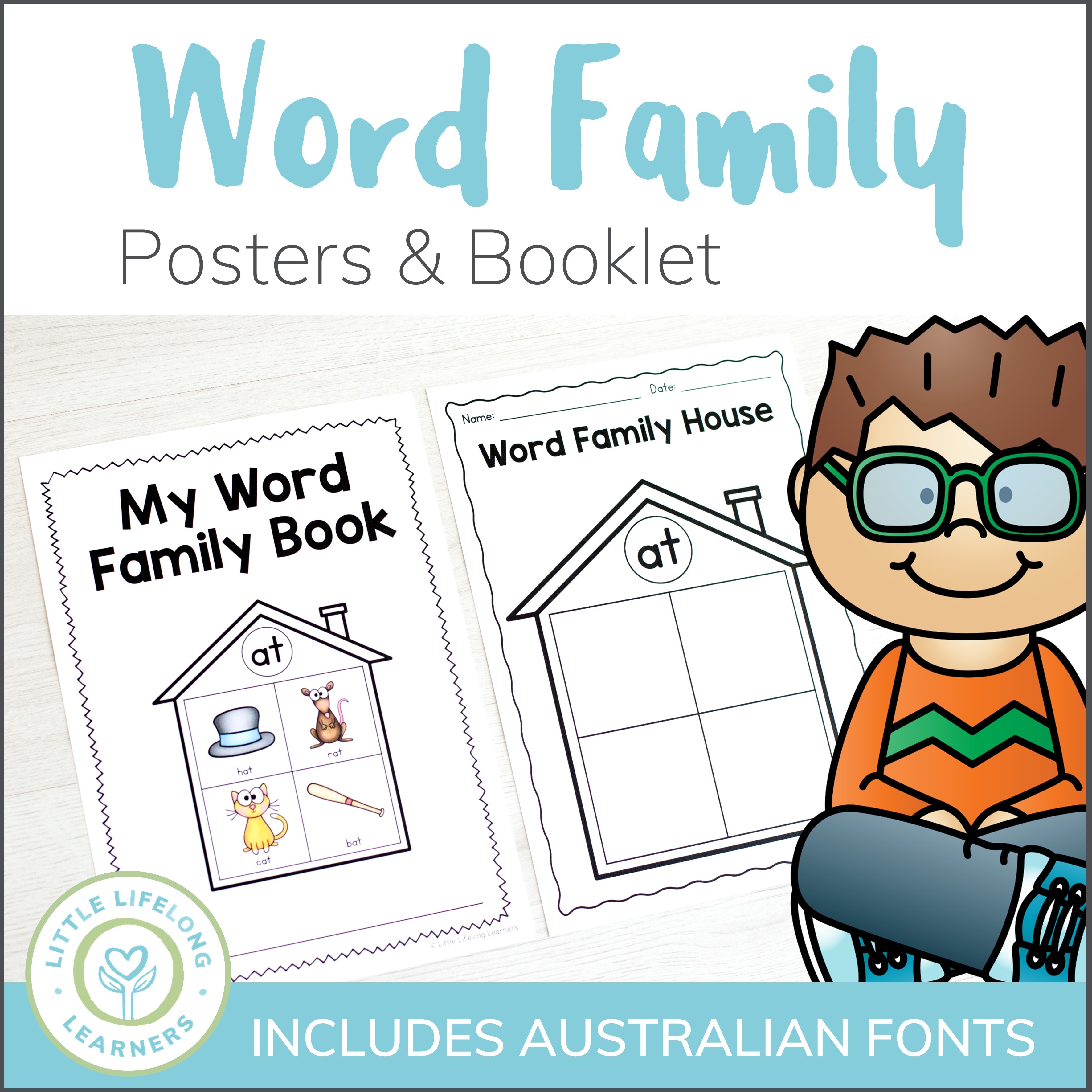 Printable Word Family Houses - Booklet Or Poster - Little Lifelong - Free Printable Word Family Mini Books