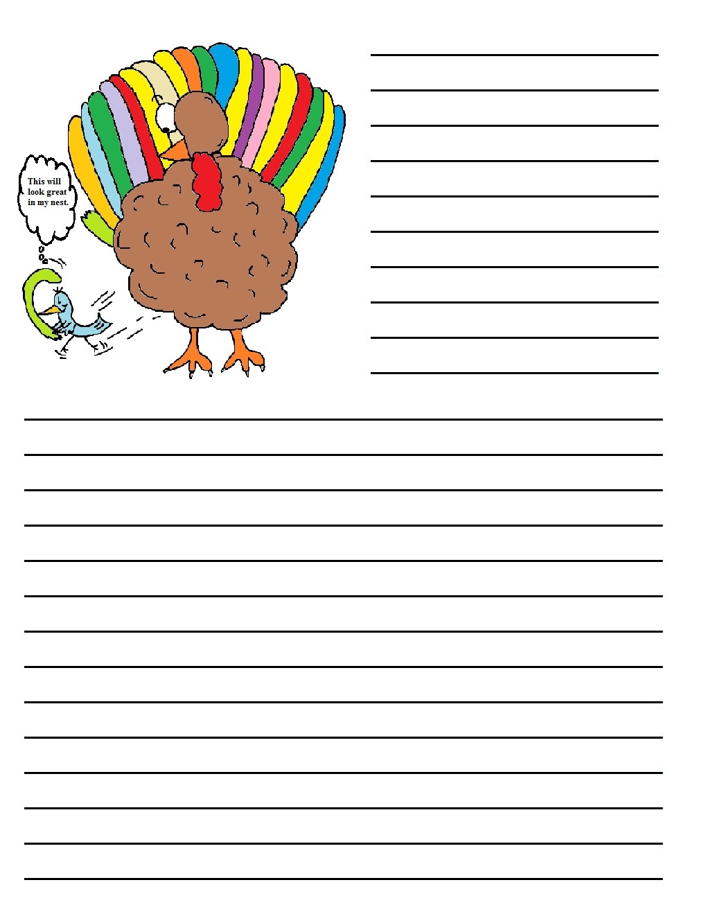 Printable Writing Papers For Thanksgiving – Happy Easter - Free Printable Thanksgiving Writing Paper