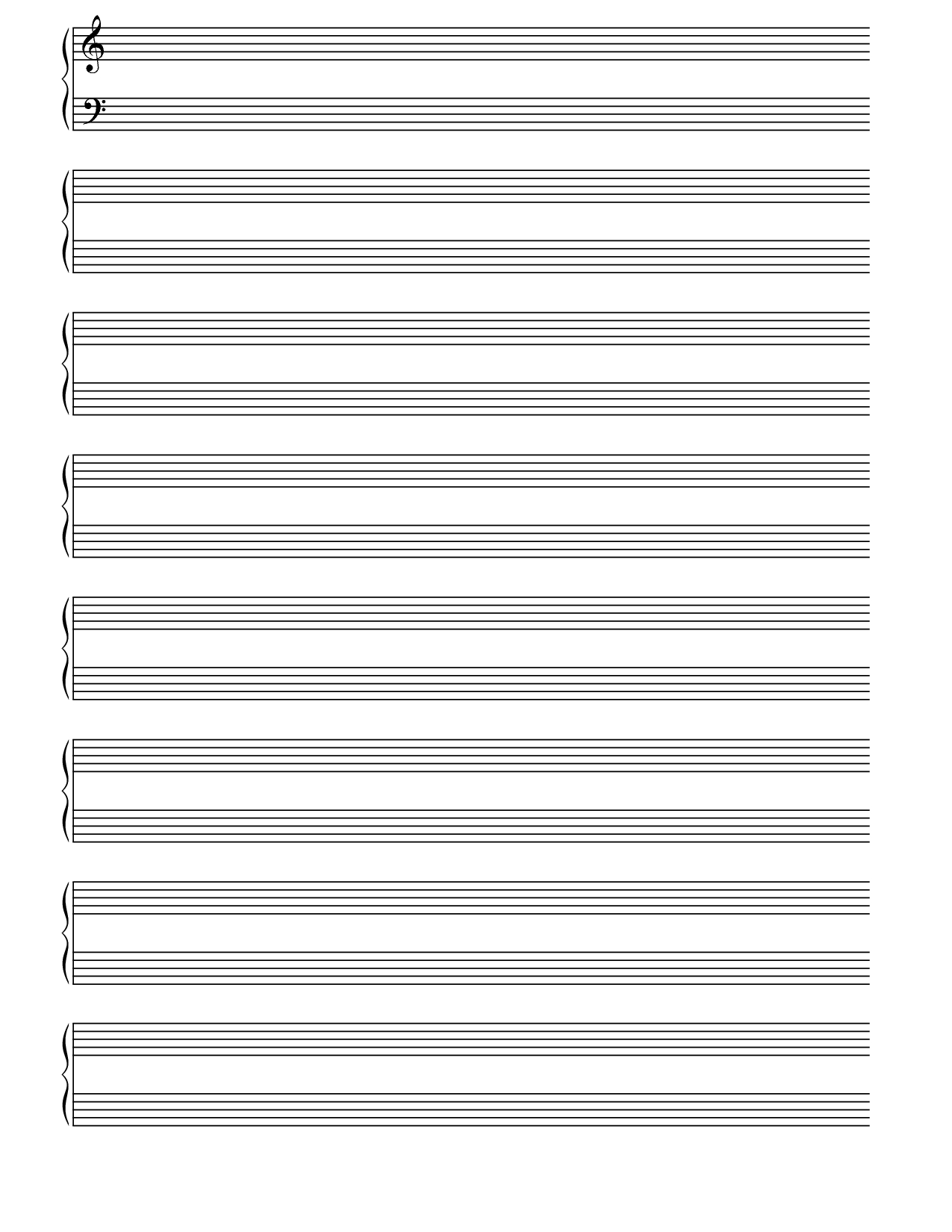 Printable+Blank+Piano+Sheet+Music+Paper | Sheet Music In 2019 - Free Printable Blank Music Staff Paper