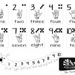 Printer Friendly Asl Numbers Chart   Free Printable From Icansign   Free Sign Language Printables