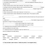 Properties Of Water Worksheet | Weather | Worksheets, Biology   Free Printable Biology Worksheets For High School