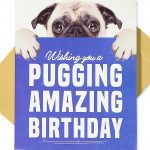Pug Birthday Card – Nataliebaker   Free Printable Pug Birthday Cards