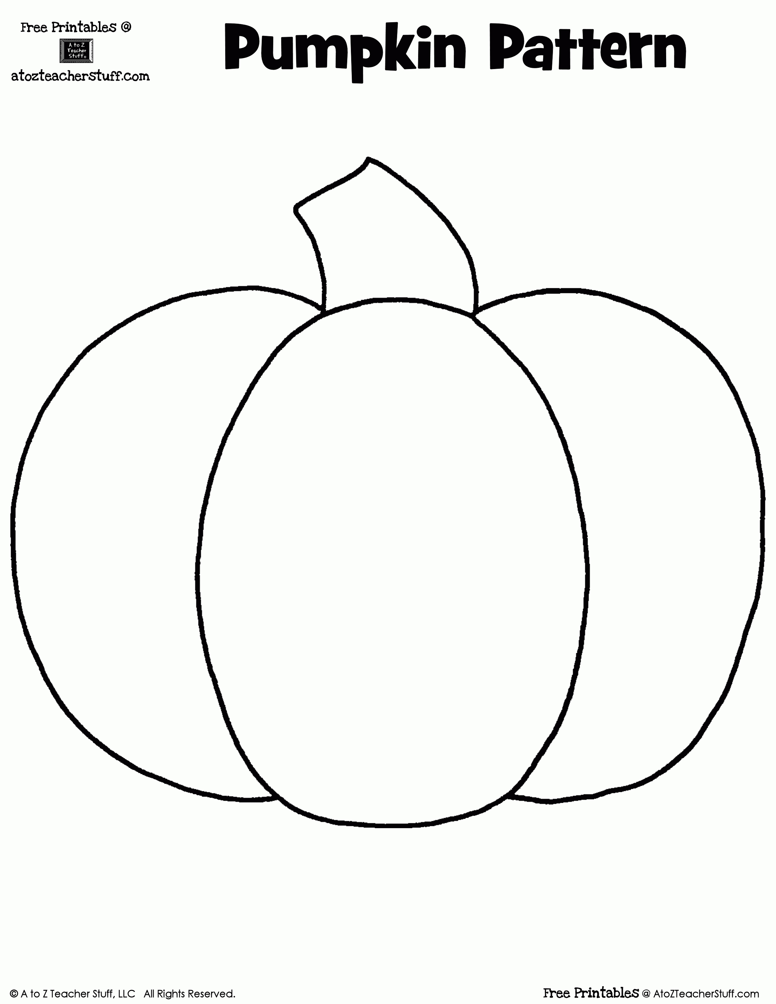 Pumpkin Shape Template