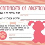 Puppy Adoption Certificate … | Party Ideas In 2019…   Free Printable Stuffed Animal Adoption Certificate