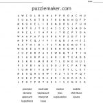 Puzzlemaker Word Search   Wordmint   Crossword Puzzle Maker Free Printable With Answer Key