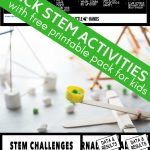 Quick Stem Activities With Free Printable Stem Challenge Pack   Free Printable Stem Activities