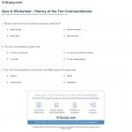 Quiz & Worksheet   History Of The Ten Commandments | Study   Free Catholic Ten Commandments Printable