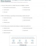 Quiz & Worksheet   Strategies For Answering Multiple Choice   Free Printable Multiple Choice Worksheets