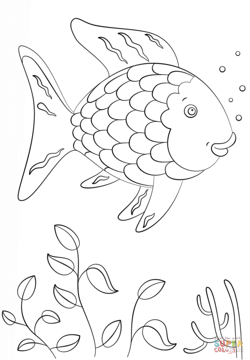 Rainbow Fish Coloring Page | Free Printable Coloring Pages - Free Printable Fish Coloring Pages