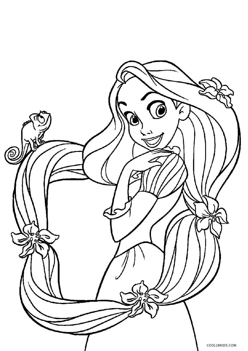 Rapunzel Coloring Pages Free Printable Tangled Coloring Pages For - Free Printable Tangled