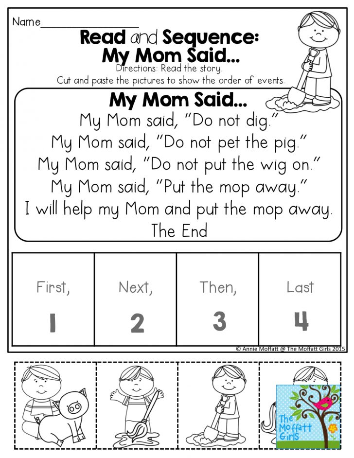 Free Printable Sequencing Worksheets 2Nd Grade