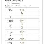 Read, Trace, And Write Sight Words Worksheet   Free Esl Printable   Free Printable Sight Word Reading Passages