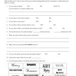 Reading Interest Survey   Find Out What They Like To Read! | Rock   Free Strong Interest Inventory Test Printable
