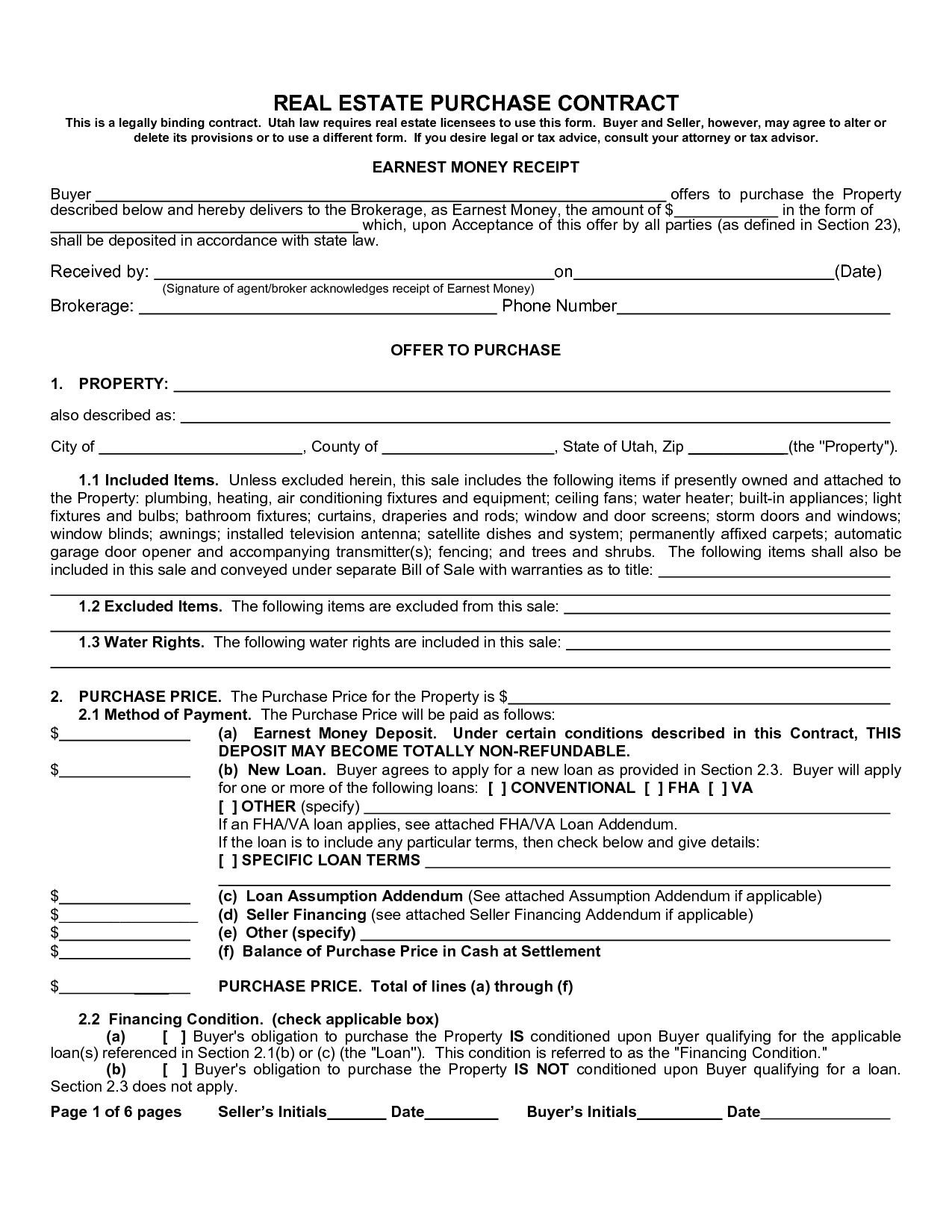 Real Estate Purchase Agreement Form | Assignment Contract In 2019 - Free Printable Real Estate Purchase Agreement Pdf