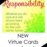 Resources For Book | Faithful And Crafty | Scripture Cards   Free Printable Virtues Cards