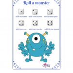 Roll A Monster Game. Worksheet   Free Esl Printable Worksheets Made   Roll A Monster Free Printable