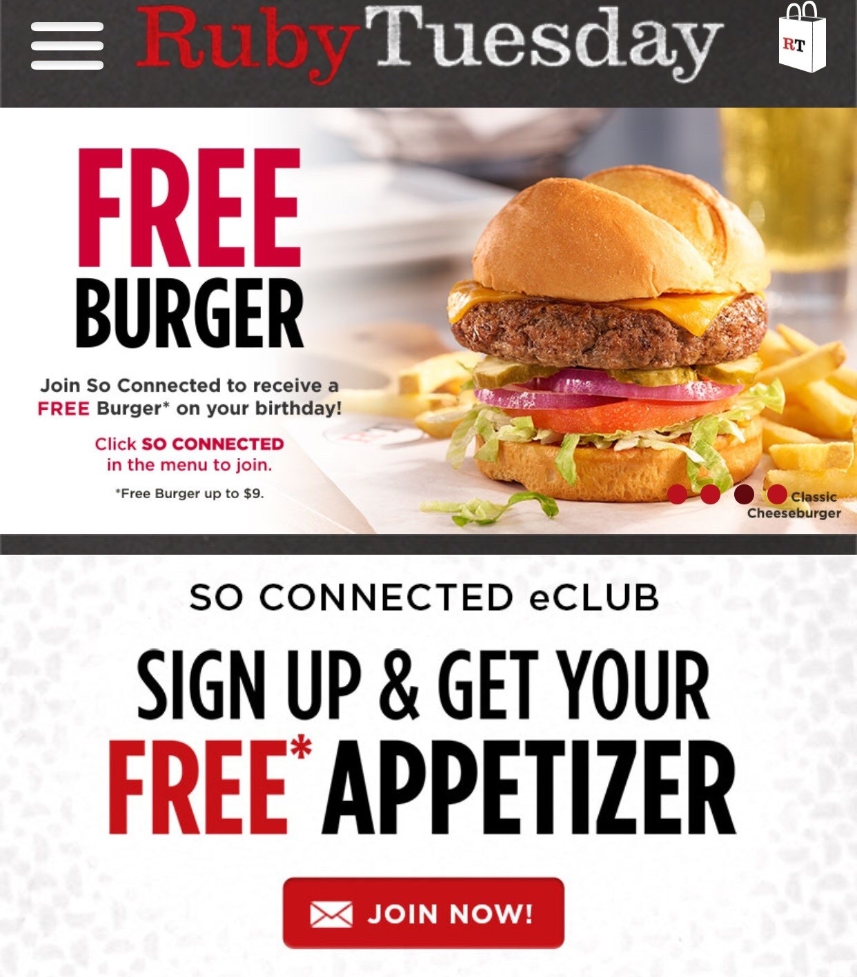 Ruby Tuesday Birthday Burger Coupon / Double Coupon Days At Fred Meyer - Ruby Tuesday Printable Coupons Buy One Get One Free