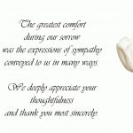 Sample Funeral Thank You Cards … | Teacher | Funer…   Thank You Sympathy Cards Free Printable