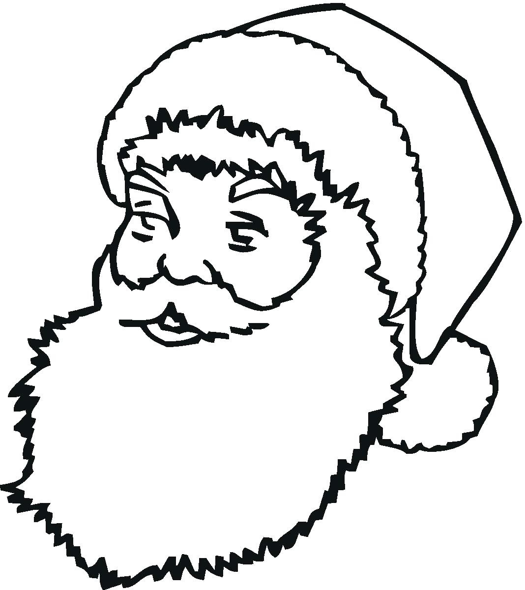 Santa Claus Coloring Pages | Free Download Best Santa Claus Coloring - Free Printable Santa Claus Face