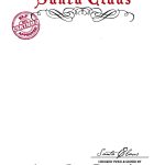 Santa Claus Letterhead.. Will Bring Lots Of Joy To Children   Free Printable Letter From Santa Template