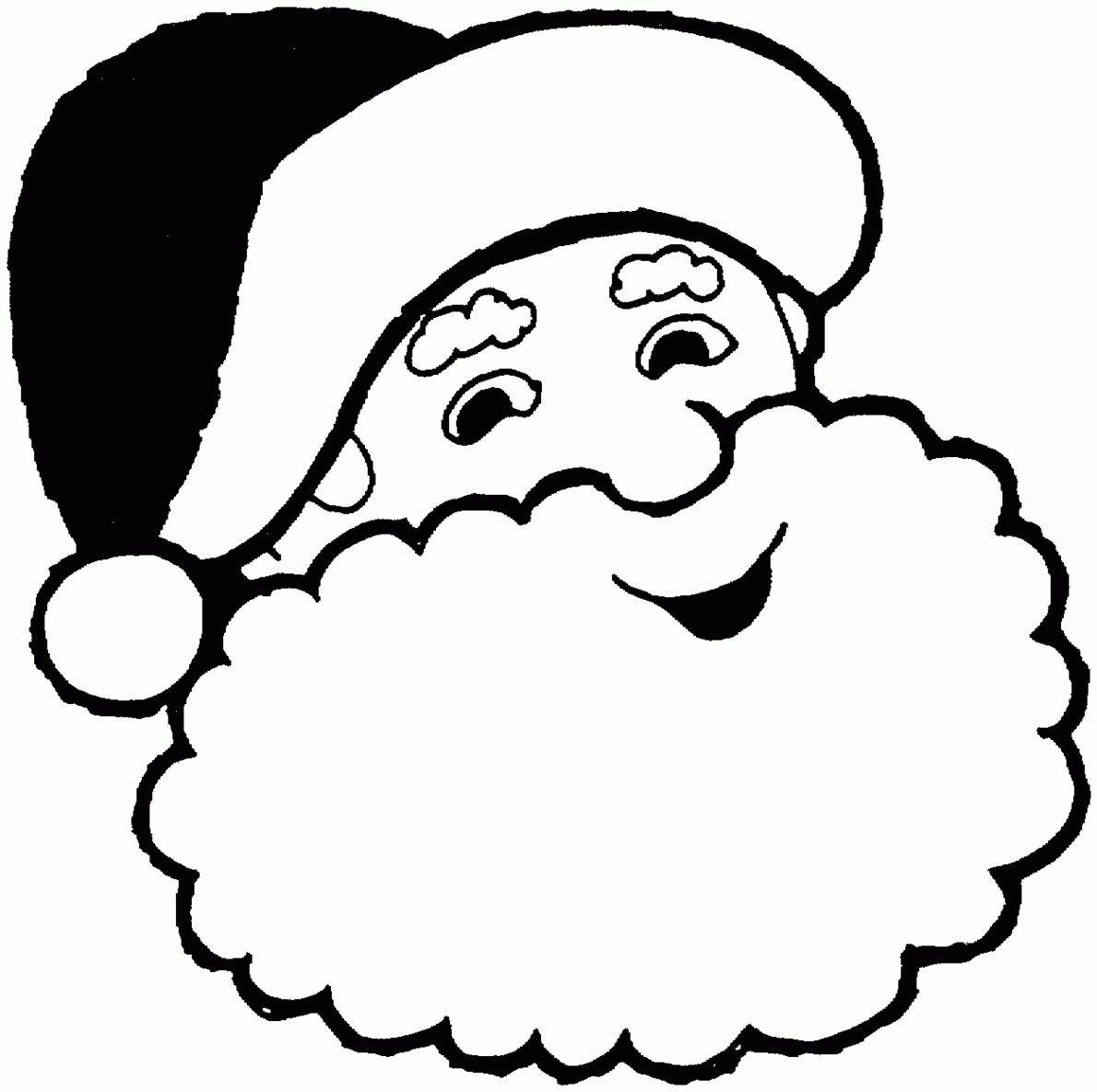 Santa Face Picture Clipart - Free To Use Clip Art Resource - Free Printable Santa Claus Face