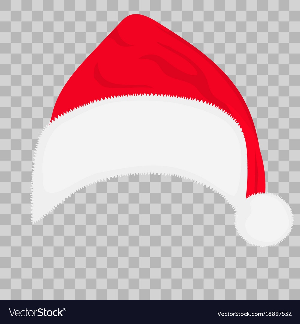 Santa Hat On Transparent Background Royalty Free Vector - Free Printable Santa Hat Patterns