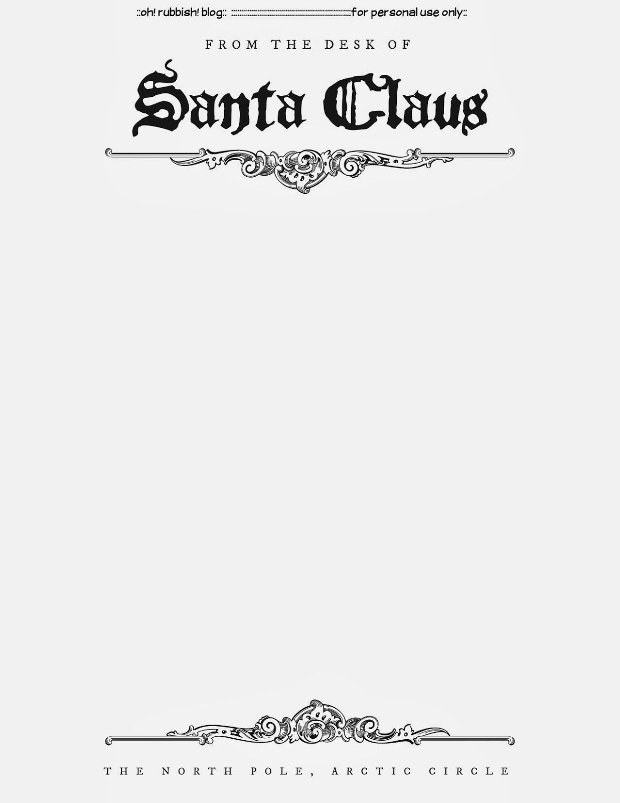 Santa Letter Templates | Christmas Printables 5 | Santa Letter - Free Printable Letter From Santa Template